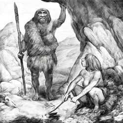 Image result for рисунки о неандертальцах в эпоху палеолита