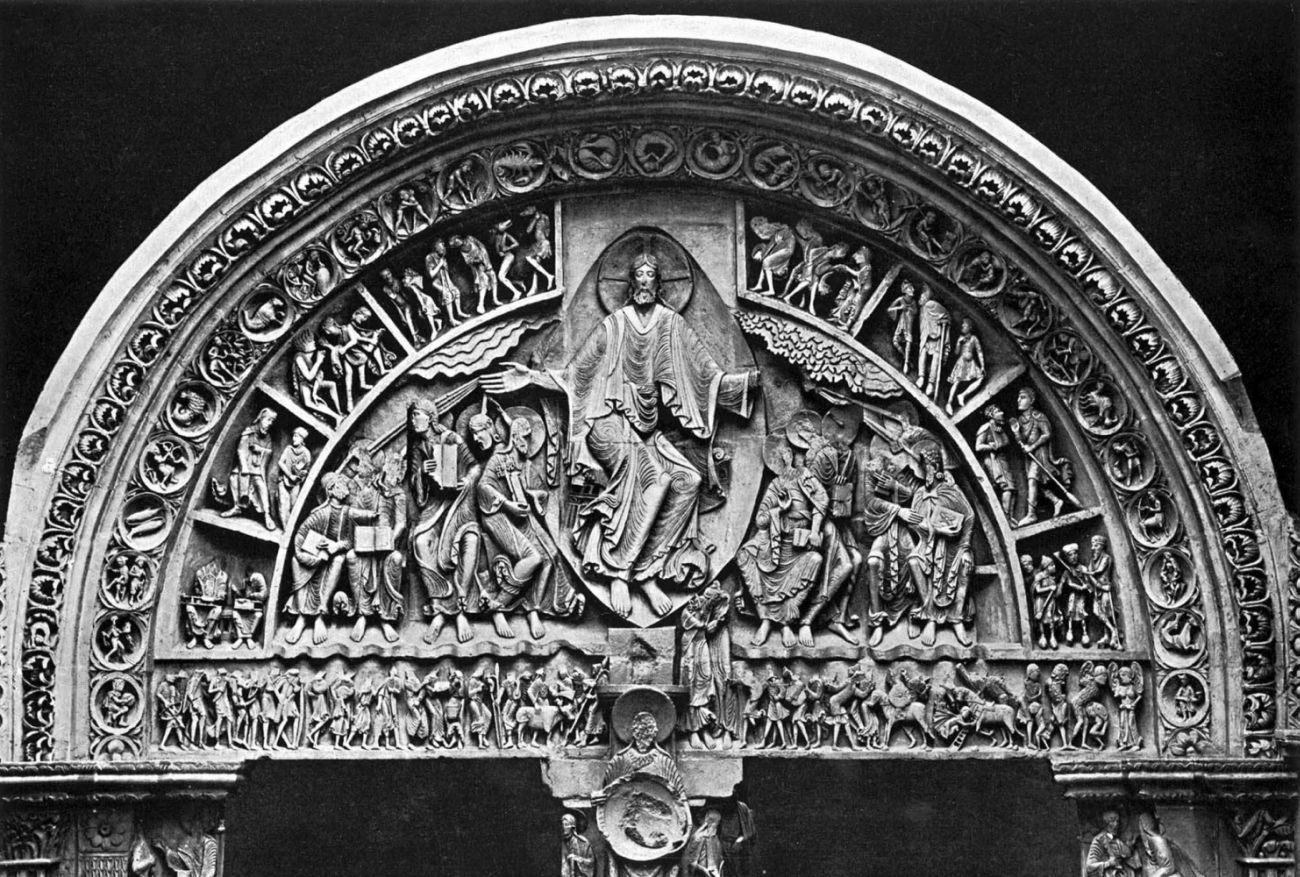 Средневековое искусство, Романский стиль в искусстве Франции, рельеф церкви Сен-Мадлен в Везеле